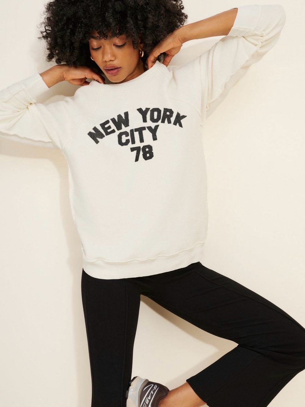 RETROBRAND X FREE PEOPLE NEW YORK CREW NECK  SIZE MEDIUM